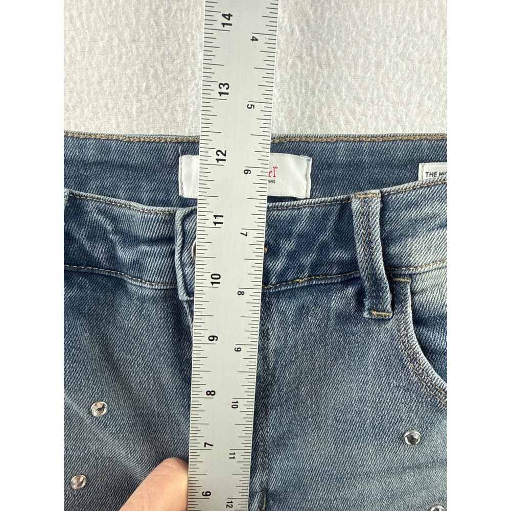 Skinnygirl Jeans The High Rise Straight Ankle Embellished Rhinestone Size 6 - Picture 9 of 9